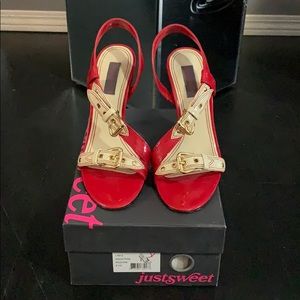 Just Sweet sling back sandals